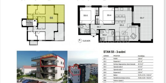 Penthouse apartment 300 m to the sea, Ciovo