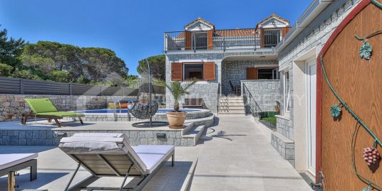 New seafront stone villa Trogir area
