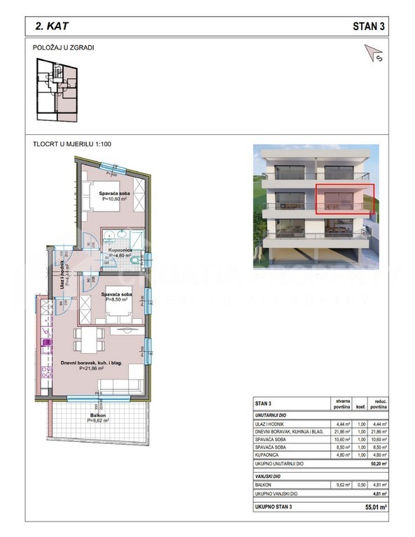 Twobedroom seaview apartment in Tucepi