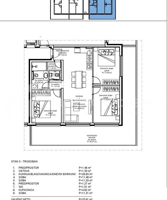 new three-bedroom apartment Omis - 2772 - photo (2)