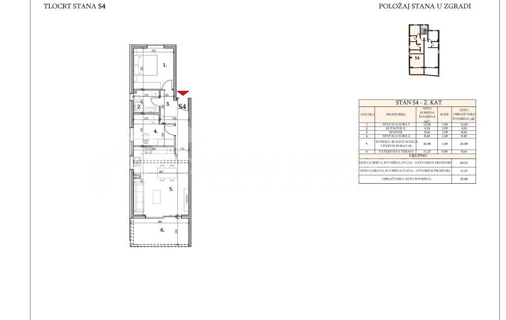 apartment sea and city view makarska - 3229 (10)