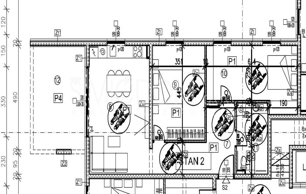 new three-bedroom apartment with garden ciovo - 3231 (7)