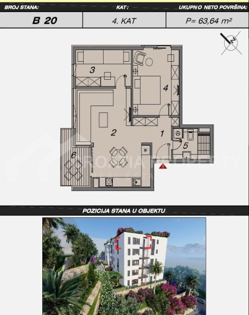 move in two-bedroom apartment makarska - 3297 (2)