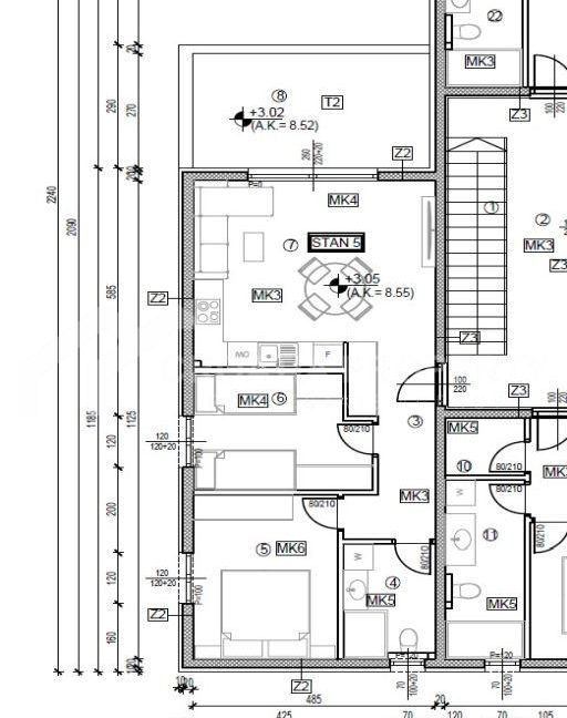 new two-bedroom apartment ciovo (7)