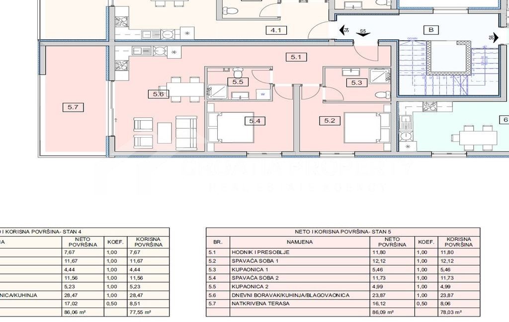 two-bedroom apartment near beach srima - 3565 (5)