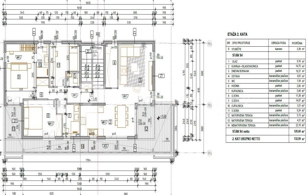beautiful new penthouse apartment kastela (5)