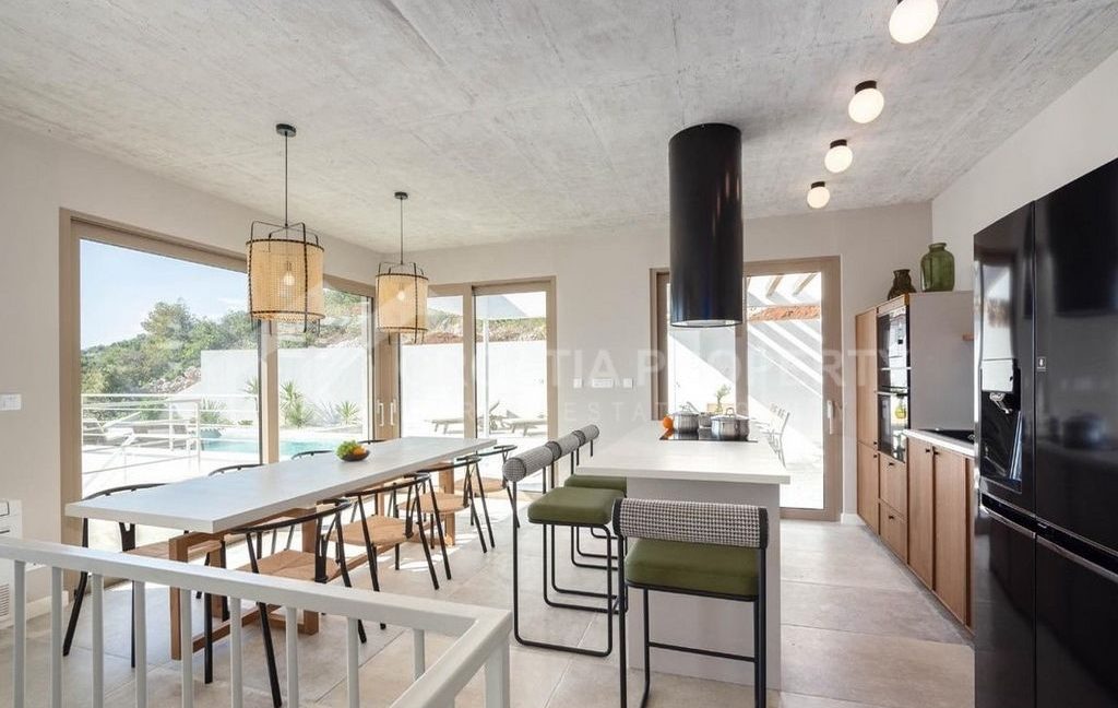 luxury villa with pool rogoznica - 3633 (14)