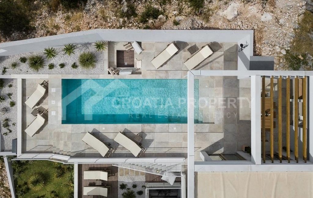 luxury villa with pool rogoznica - 3633 (9)