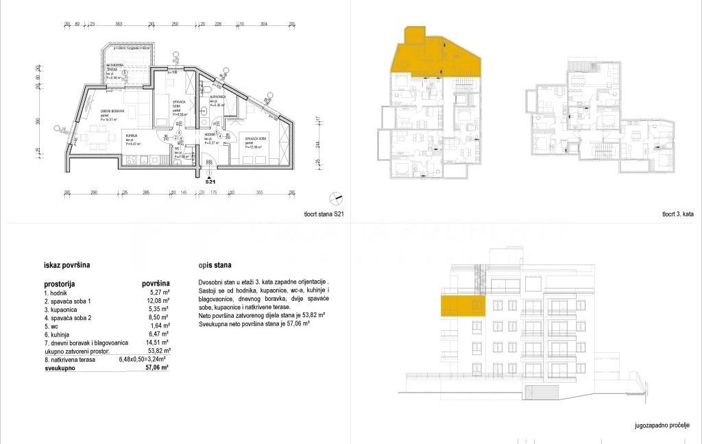 two bedroom sea view apartment omis - 3655 (3)