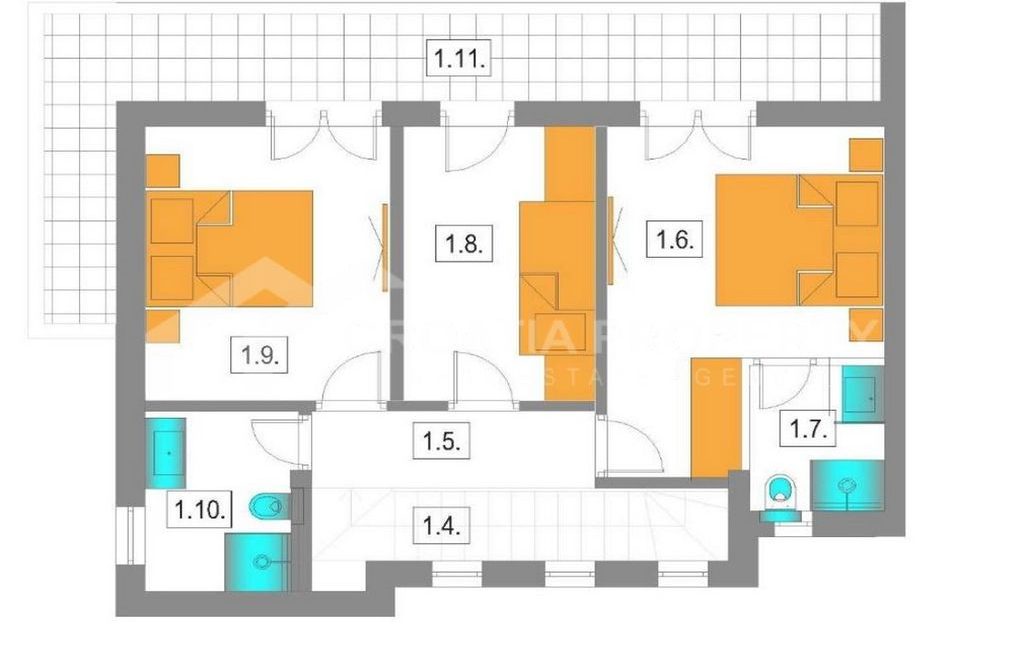 new two story modern design house murter (5)