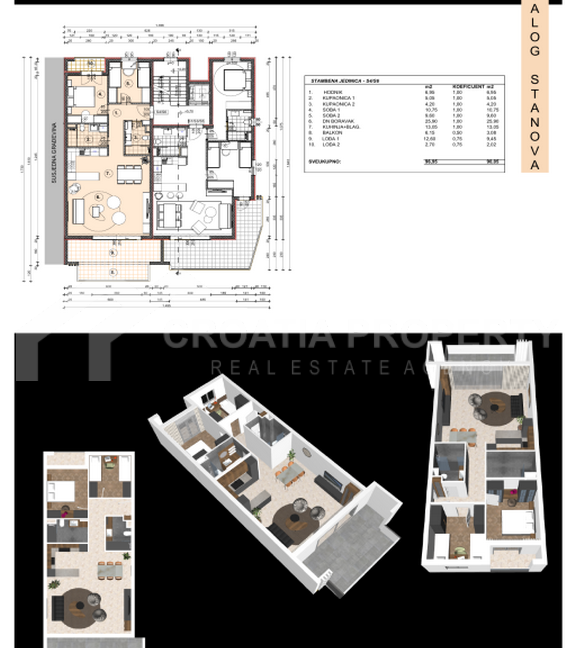 capacious apartment with loggia (1)