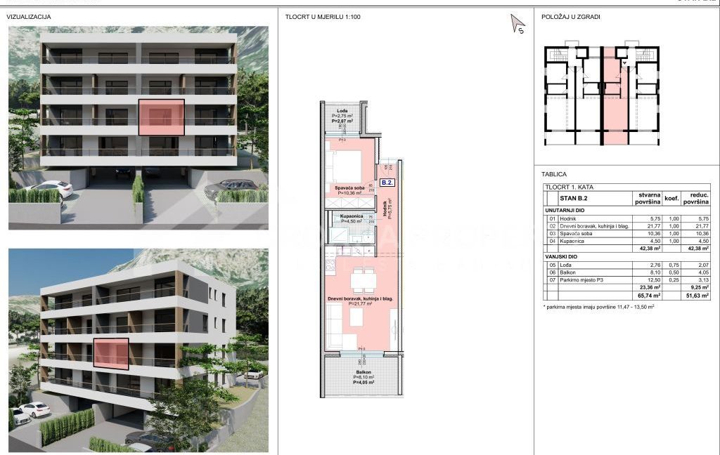 new apartment with parking space makarska - 3729 (2)e makarska (3)