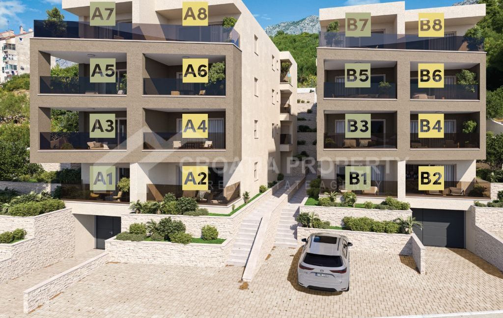 new ground floor apartment with sea view podgora - 3734 (2)