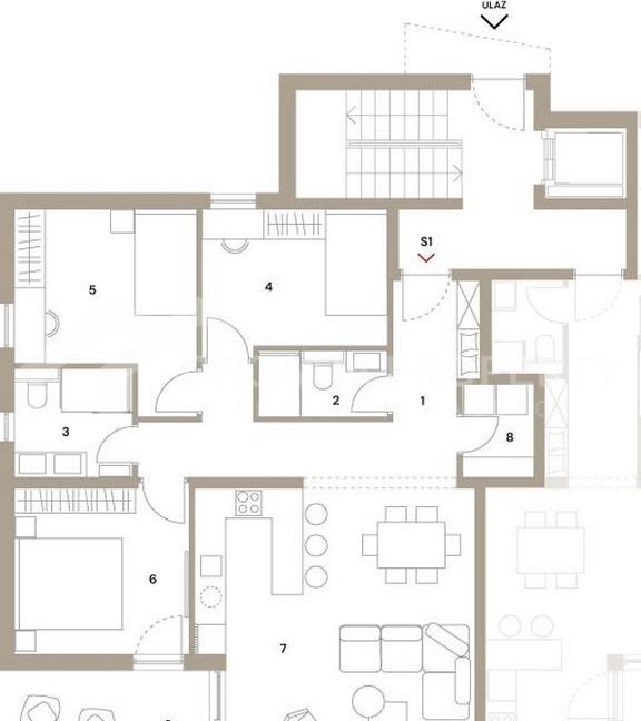 spacious apartment near the city centre solin - 3726 (4)