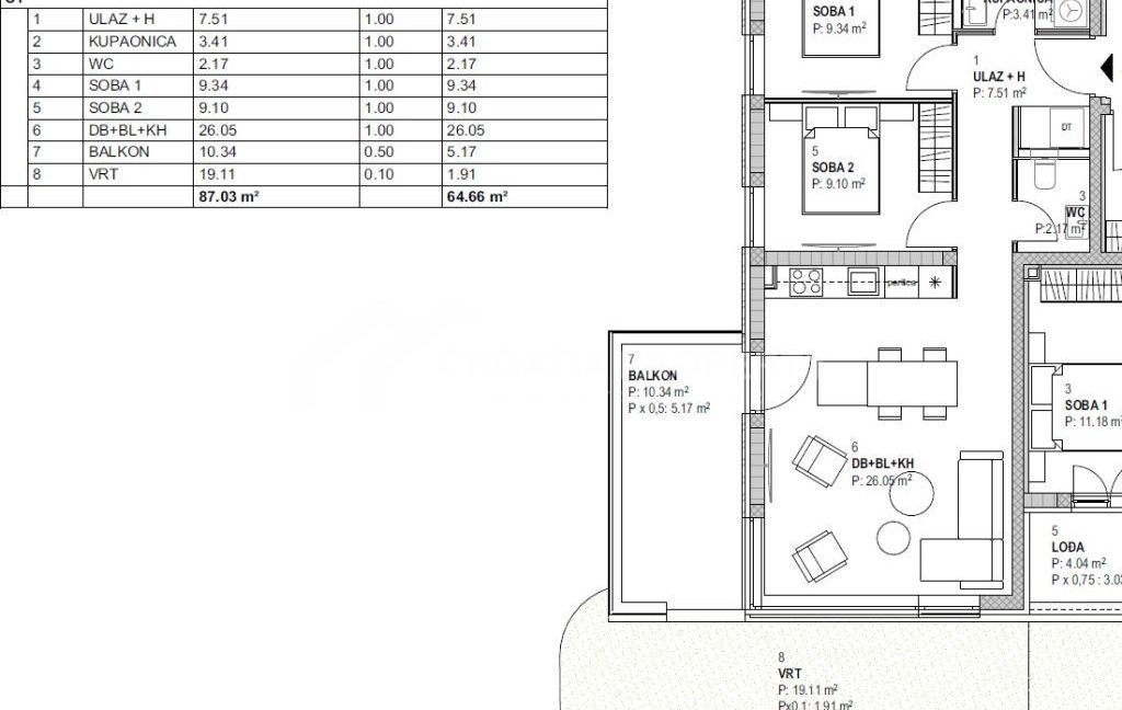groundfloor apartment with spacious garden murter (4)