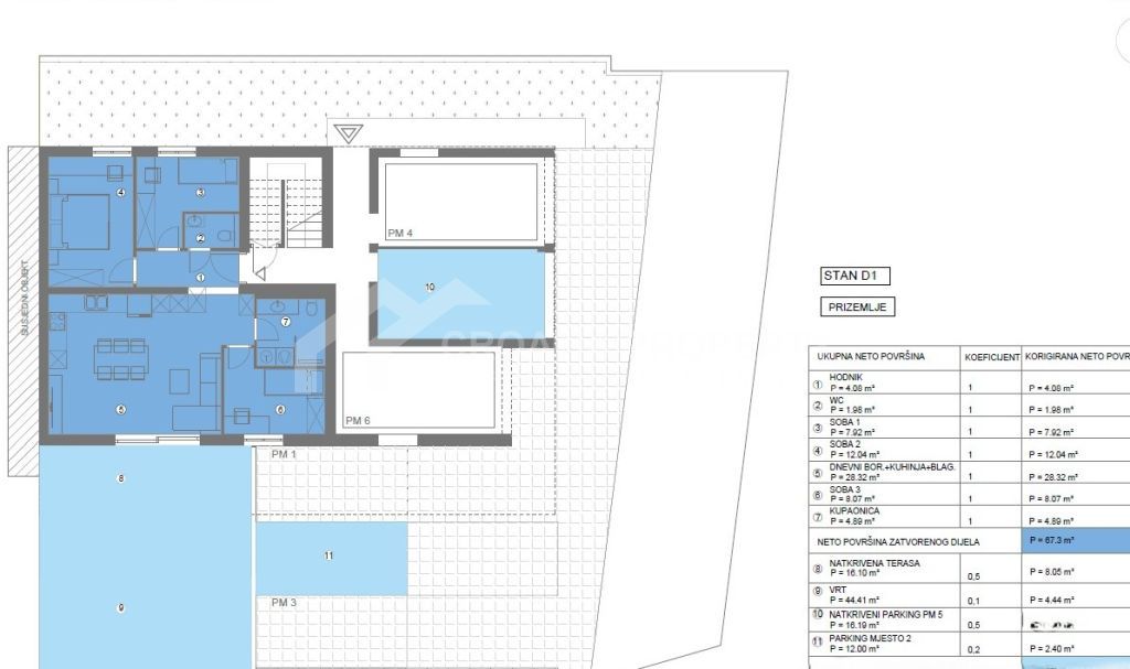 new ground floor apartment with garden and parking lot kastela (5)