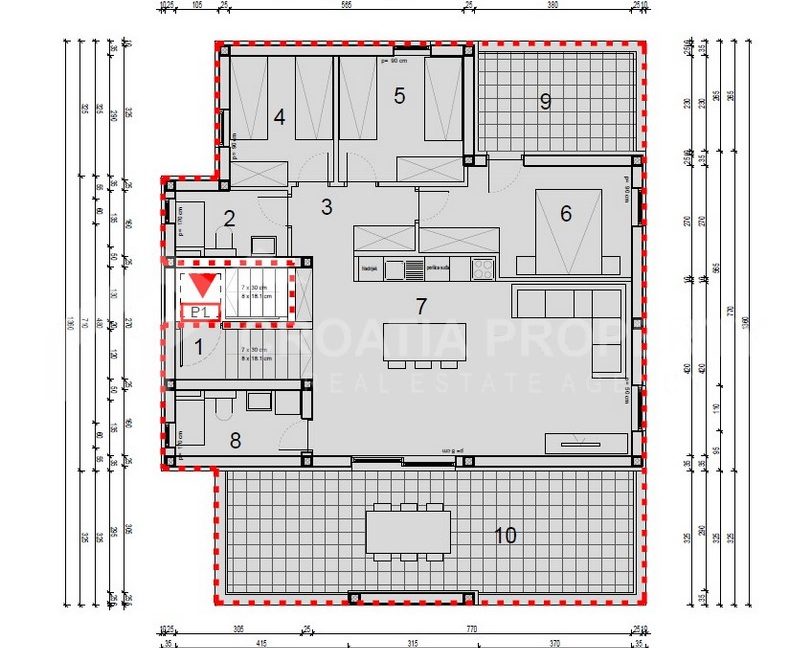 new penthouse near the beach grebastica - 3738 (7)