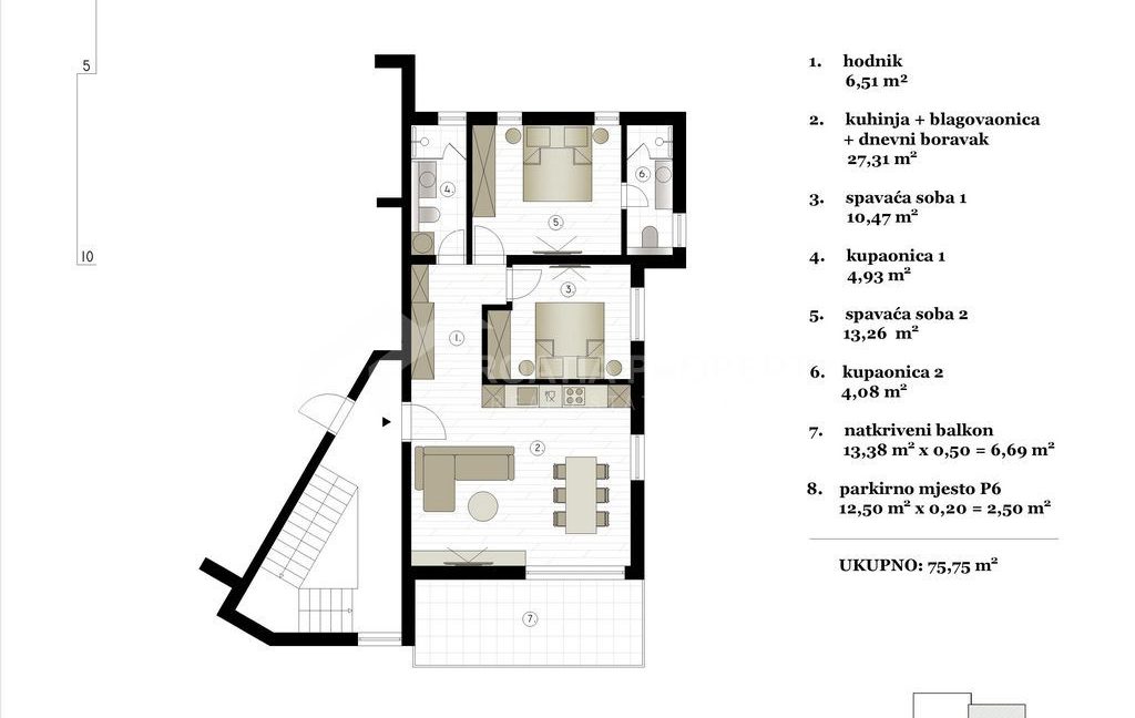 spacious penthouse with spectacular sea view hvar (2)