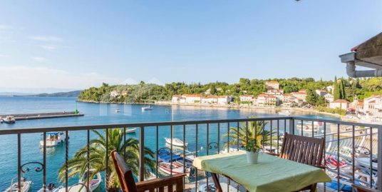 Furnished first row sea view apartment Korcula