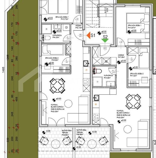 new apartment with spacious garden kastel sucurac - 3806 (2)