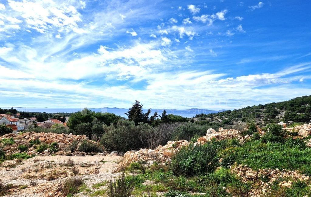 construction land with a sea view murter - 3802 (2)