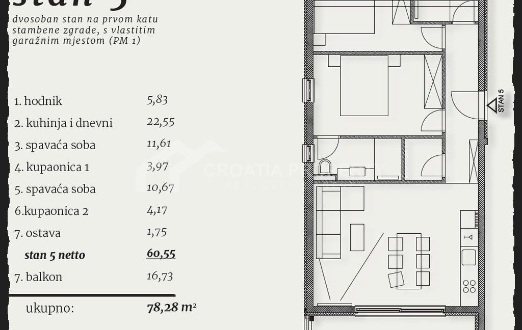 new apartment with garage parking space ciovo (5) - 1K JPEG