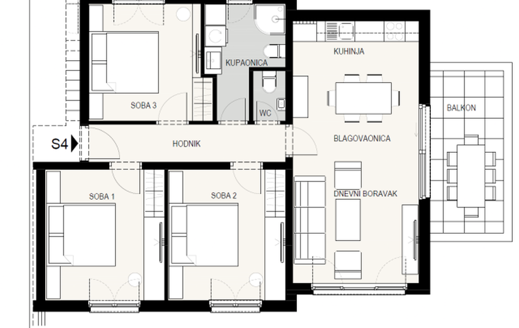 spacious apartment with two parking spaces srima (15)