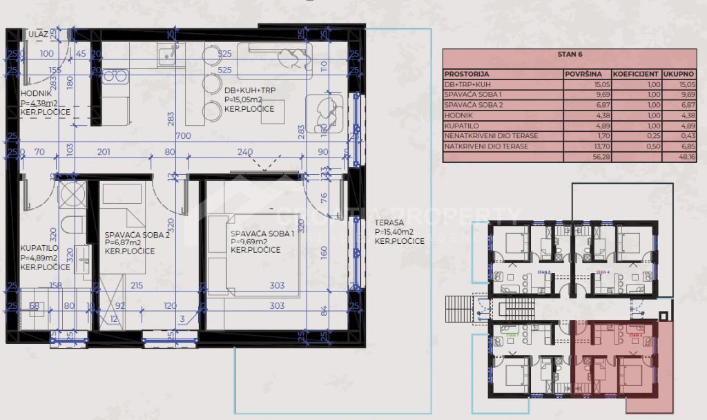 new 1st floor apartment with a pool ciovo (8)