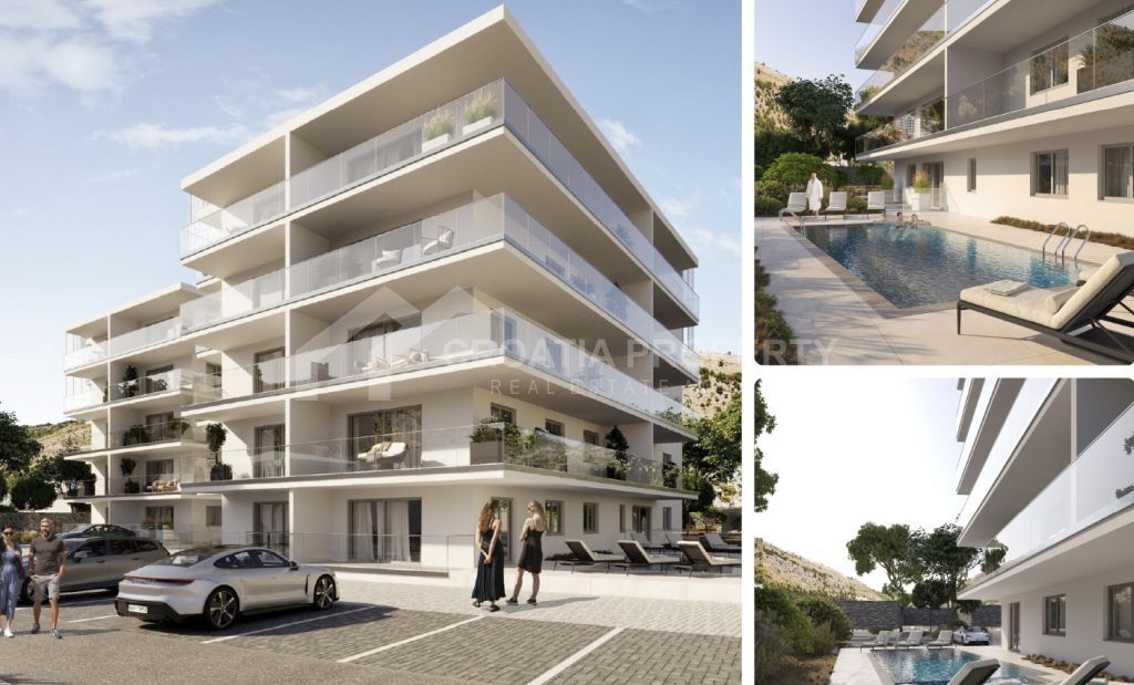 new 2nd floor apartment with spacious terrace trogir (5)