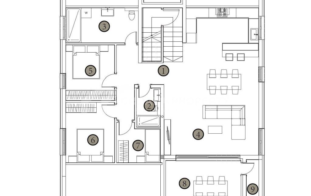 new penthouse with a stunning view ciovo - 3855 (3)