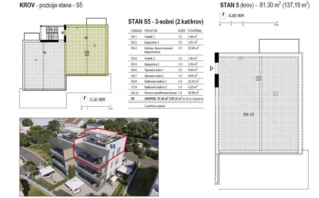 new sea view penthouse ciovo - 3842 (2)